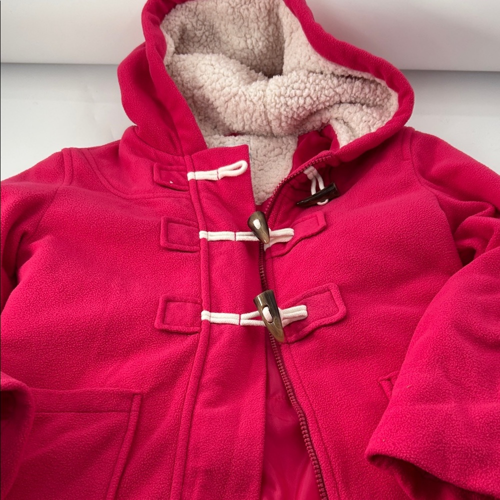 Old Navy Kids Fuchsia Toggle Puffer Coat